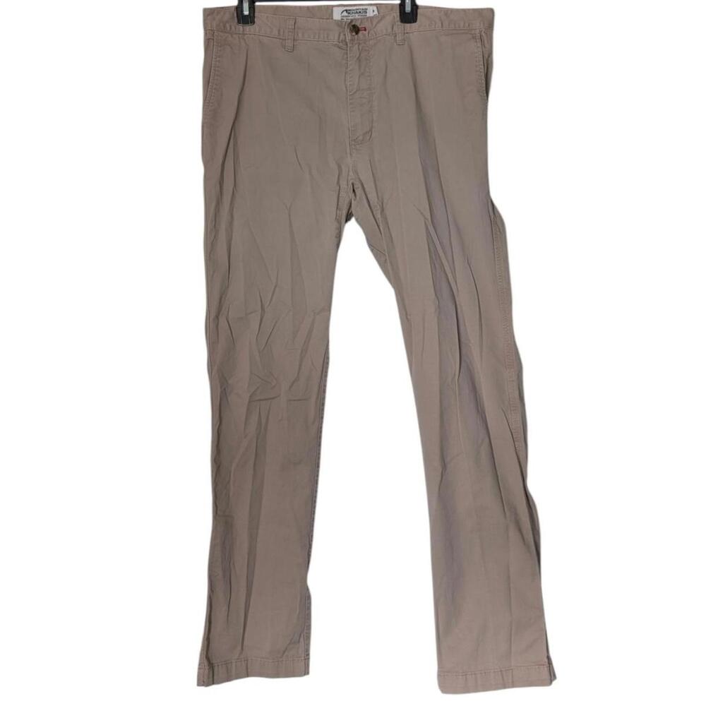 Mountain Khakis Pants Mens 37x31 Khaki Slim Tailored Fit Stretch Chino Casual - Picture 1 of 8